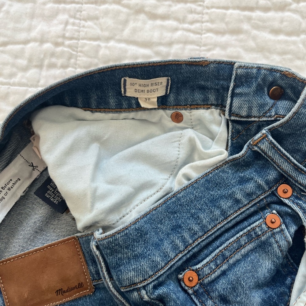 Madewell High Riser Demi Boot Jeans - Picture 4 of 5